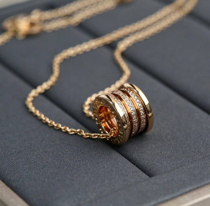 [Stellar Jewelry]ZERO 1 PINK GOLD DIAMOND NECKLACE