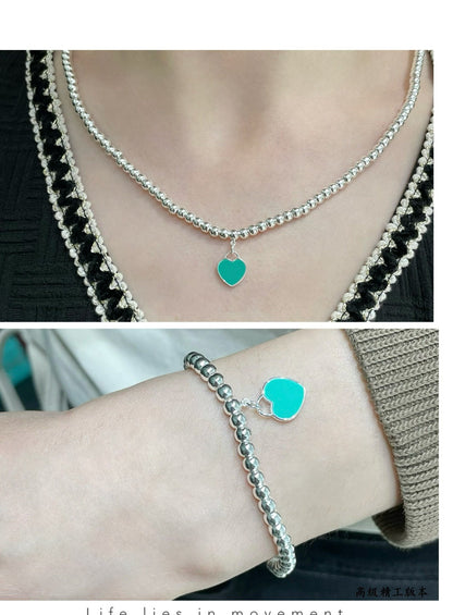 [Stellar jewels]RETURN TO TIF SILVER BEAD NECKLACE