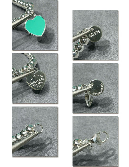 [Stellar jewels]RETURN TO TIF SILVER BEAD NECKLACE