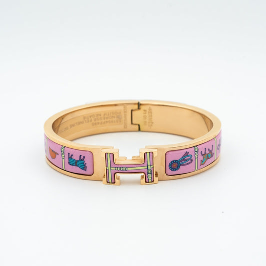 [Stellar Jewelry]H PINK GOLD BRACELET PINK CERAMIC