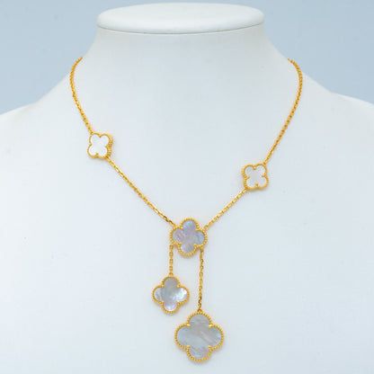[Stellar Jewelry]CLOVER MOTHER OF PEARL NECKLACE 6 MOTIF