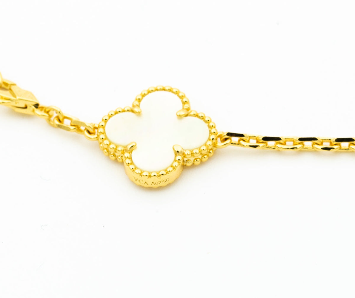 [Stellar Jewelry]CLOVER BRACELET 5 MOTIFS ONYX MOP