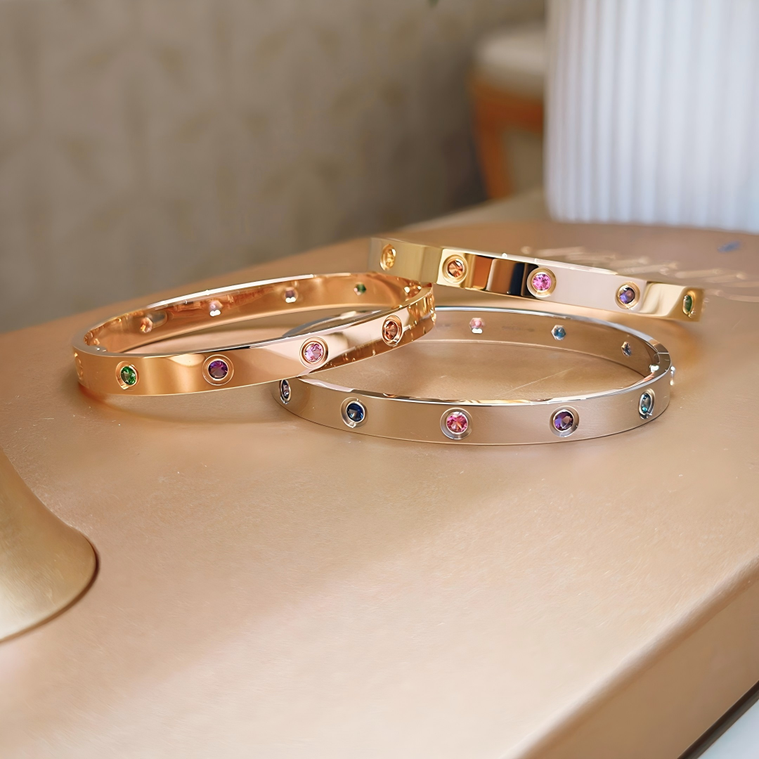 [Stellar Jewelry]2026 RAINBOW LOVE BRACELET 6.1MM  10 DIAMONDS