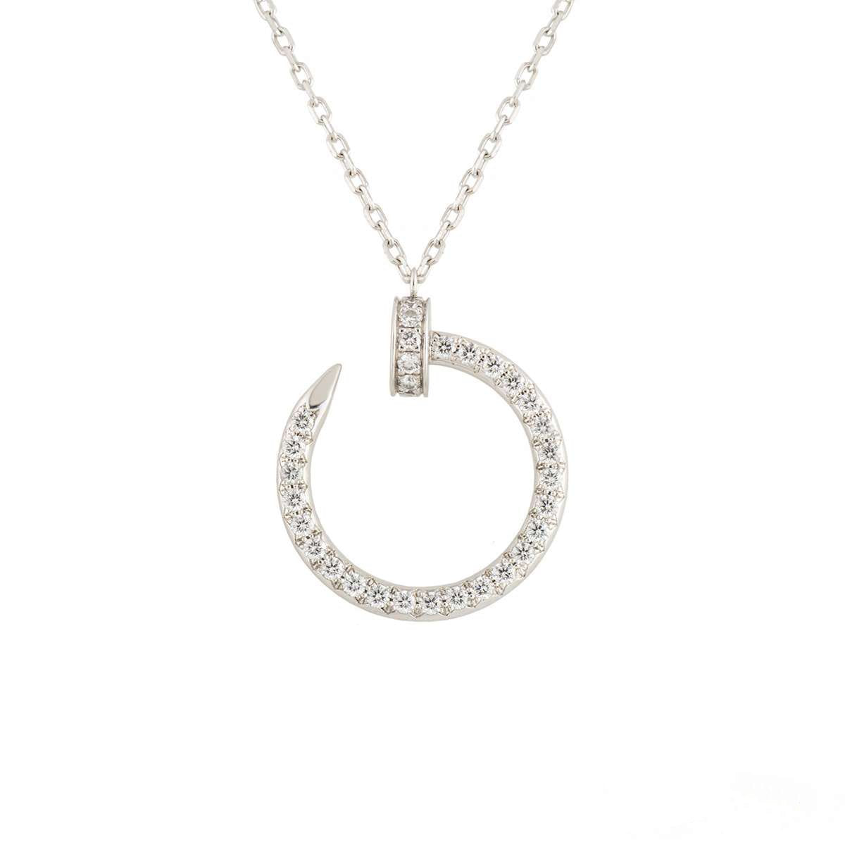 [Stellar Jewelry]JUSTE NECKLACE SILVER DIAMONDS