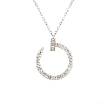 [Stellar Jewelry]JUSTE NECKLACE SILVER DIAMONDS
