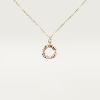 [Stellar Jewelry]TRINITY  NECKLACE 1 DIAMOND