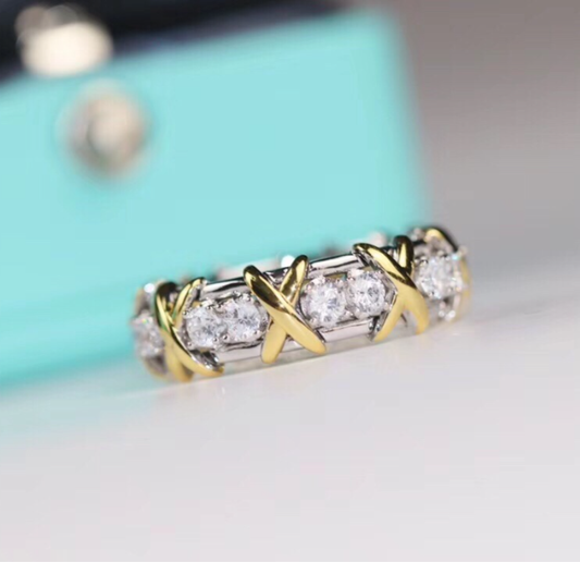 [Stellar Jewelry]Classic Gold Diamond Ring
