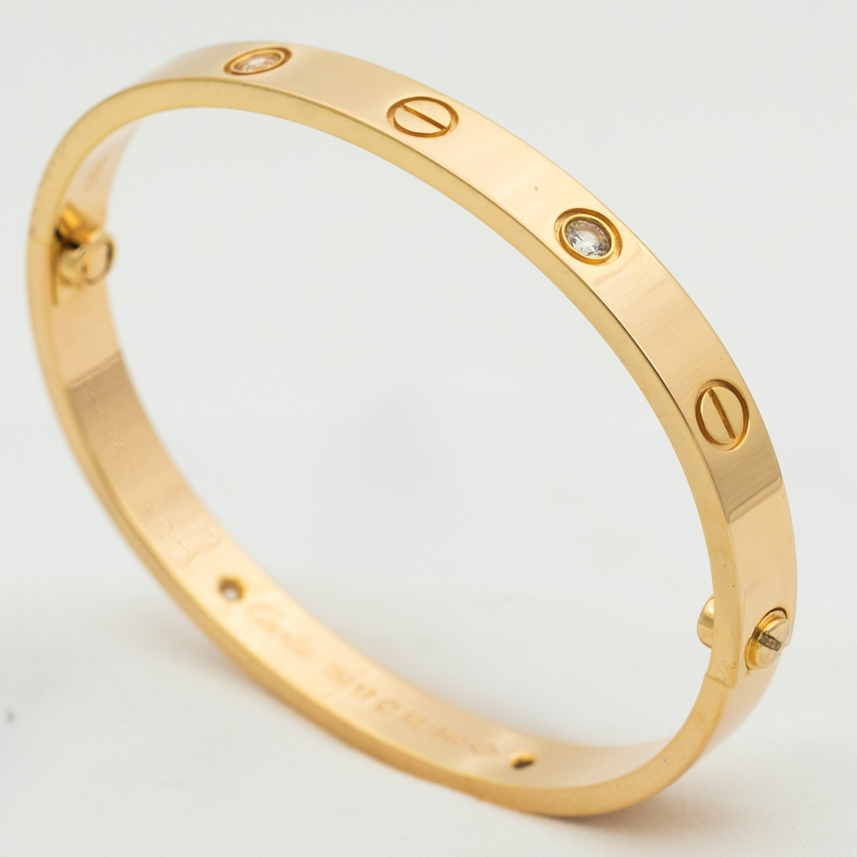 [Stellar Jewelry]LOVE BRACELET 6.1MM 4 DIAMONDS