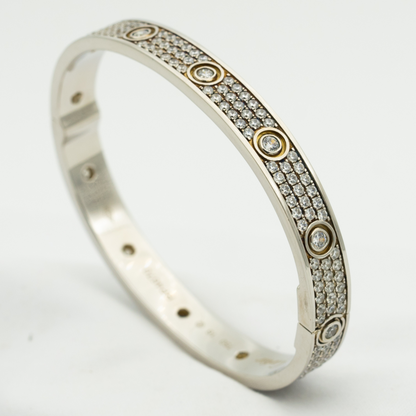 [Stellar Jewelry]LOVE BRACELET 6.1MM DIAMOND-PAVED 10 BIG DIAMONDS