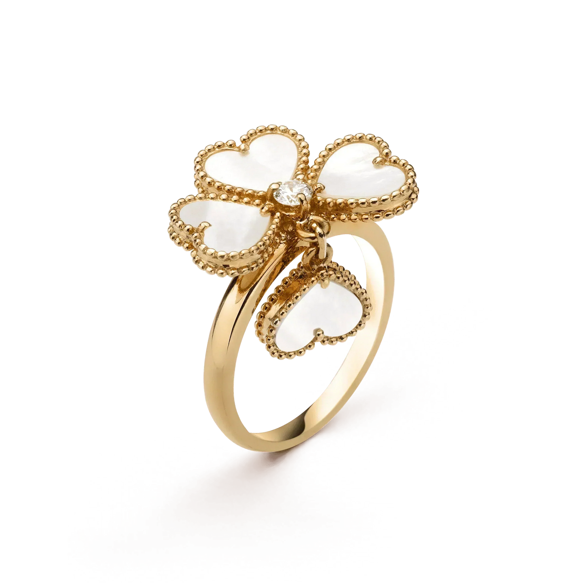 [Stellar Jewelry]SWEET CLOVER WHITE MOP RING