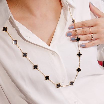 [Stellar Jewelry]CLOVER 20 MOTIFS ONYX ROSE GOLD