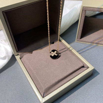 [Stellar Jewelry]JEUX DE PINK GOLD DIAMOND NECKLACE