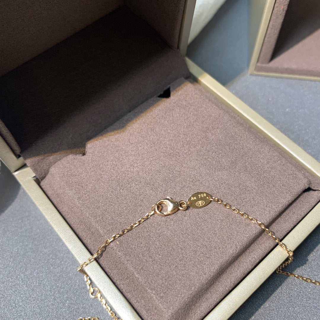 [Stellar Jewelry]JEUX DE PINK GOLD DIAMOND NECKLACE