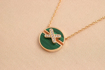 [Stellar Jewelry]JEUX DE ROSE GOLD DIAMOND NECKLACE