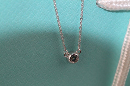 [Stellar jewels]ELSA PERETTI SERIES SINGLE DIAMOND SIMPLE NECKLACE