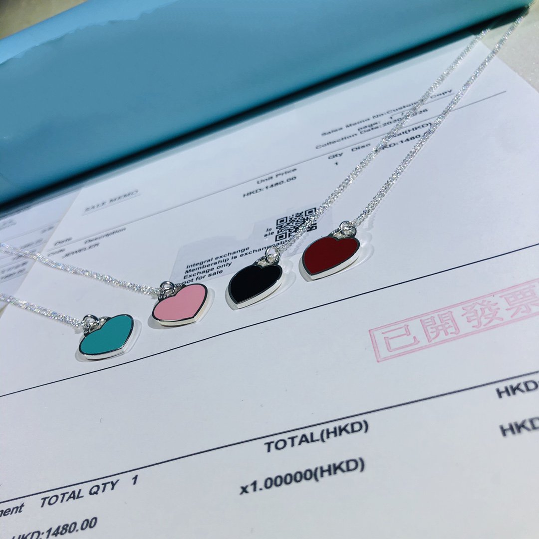 [Stellar jewels]SMALL HEART TAG PENDANT STERLING SILVER