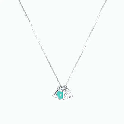 [Stellar jewels]COLLAR LOVE PLATA NECKLACE