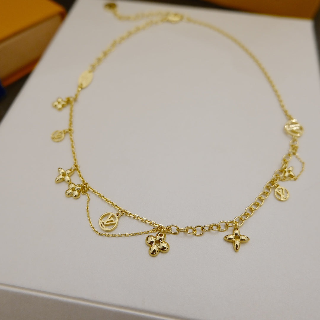 [Stellar Jewelry]BLOOMING SUPPLE NECKLACE BRASS