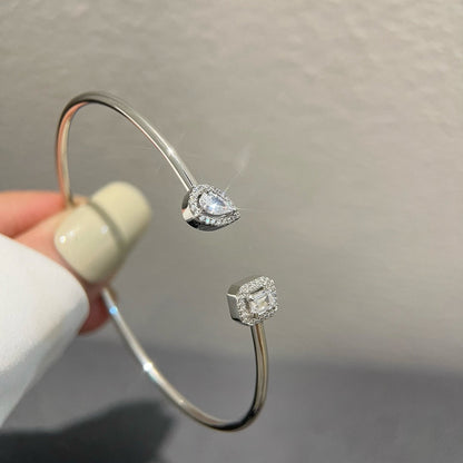 [Stellar Jewelry]JONC FLEX MY TWIN TOI & MOI SILVER DIAMOND BRACELET