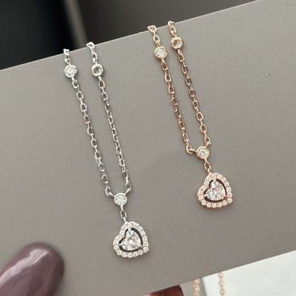 [Stellar Jewelry]JOY HEART DIAMOND NECKLACE