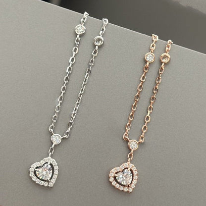 [Stellar Jewelry]JOY HEART DIAMOND NECKLACE