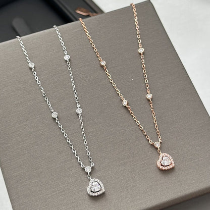 [Stellar Jewelry]JOY HEART DIAMOND NECKLACE