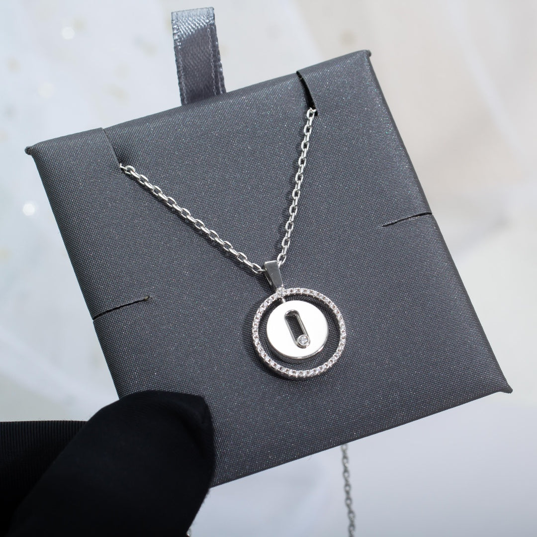 [Stellar Jewelry]LUCKY MOVE PM NECKLACE SILVER DIAMOND