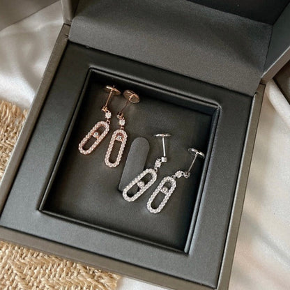 [Stellar Jewelry]DORMEUSES MOVE UNO DIAMOND EARRINGS