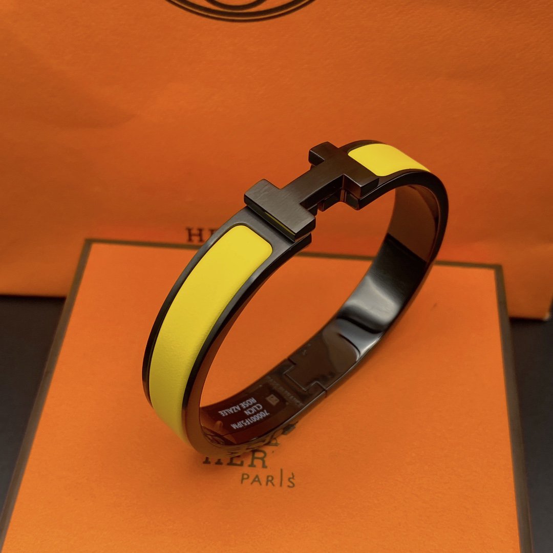 [Stellar Jewelry]CLIC HM SO BLACK YELLOW BRACELET