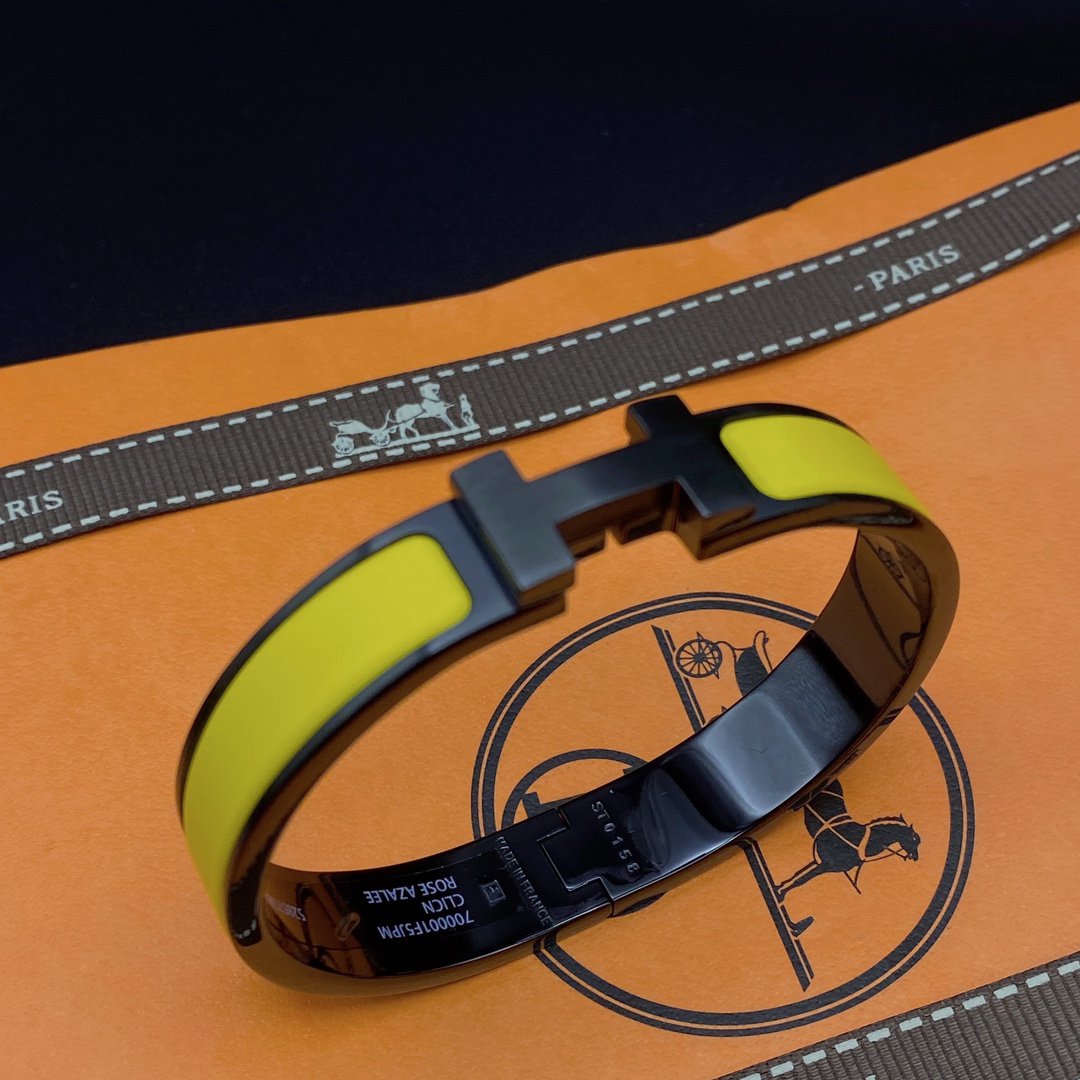 [Stellar Jewelry]CLIC HM SO BLACK YELLOW BRACELET