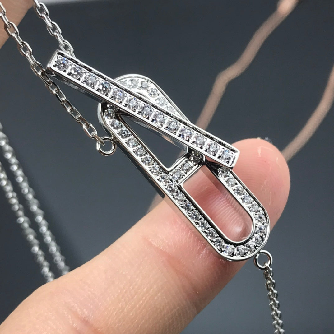 [Stellar Jewelry]HM NECKLACE PLATINUM ROSE GOLD DIAMOND