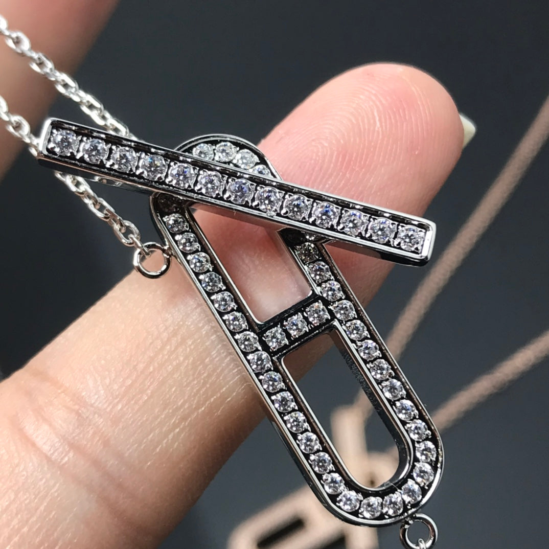 [Stellar Jewelry]HM NECKLACE PLATINUM ROSE GOLD DIAMOND
