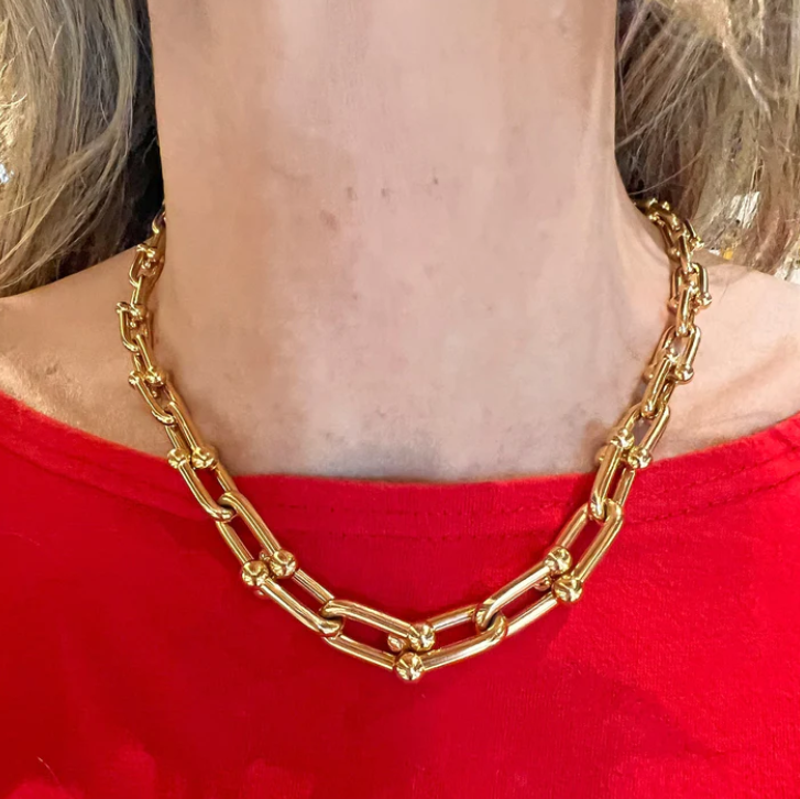 [Stellar jewels]HARDWEAR PINK GOLD CHOKER