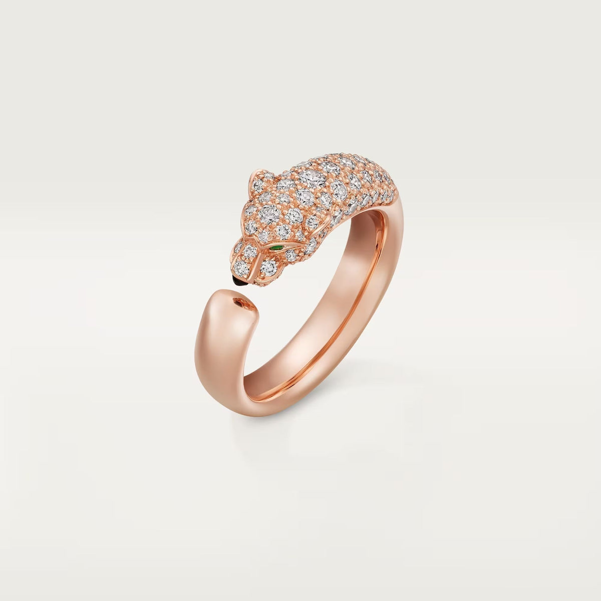 [Stellar Jewelry]PANTHERE HALF DIAMOND SMALL RING