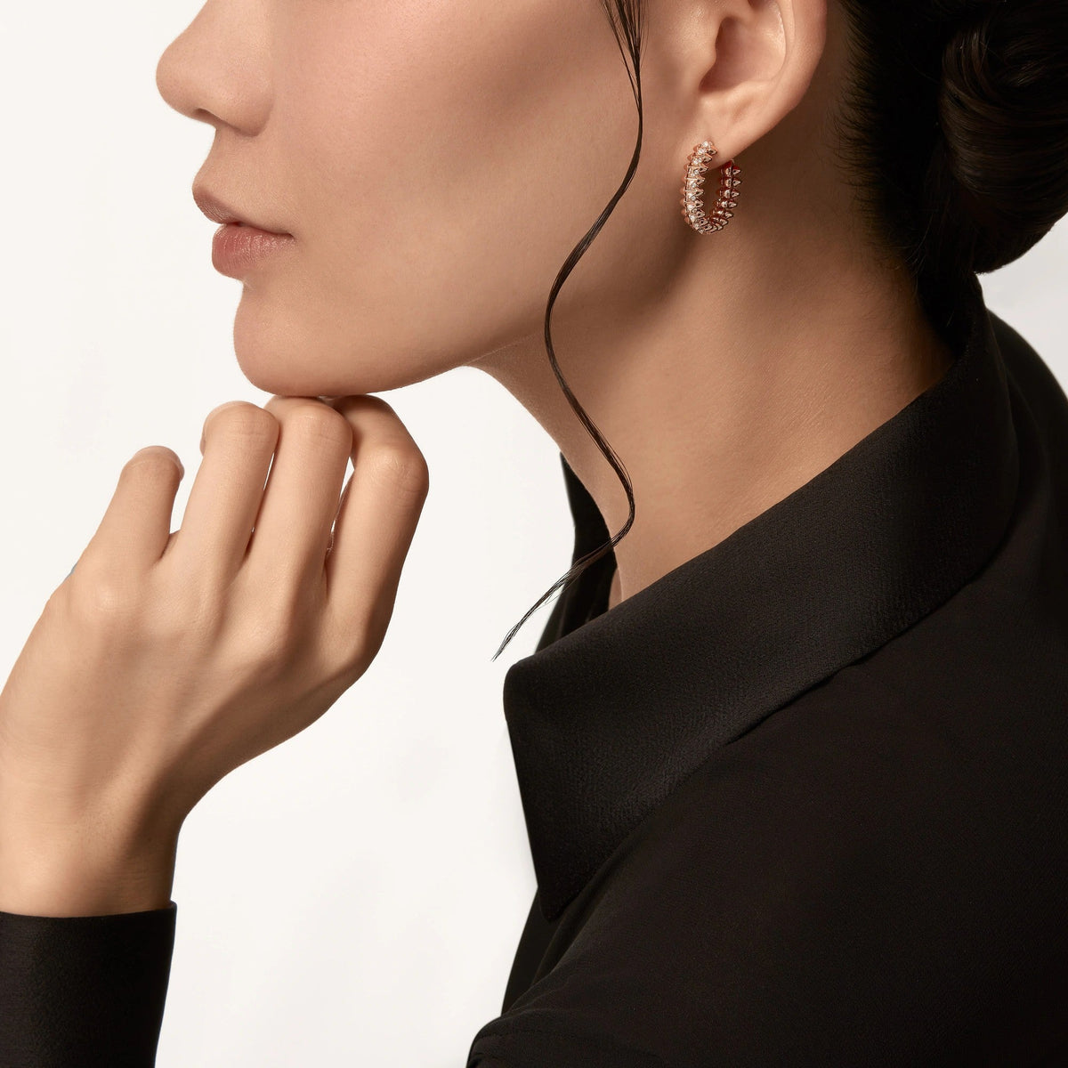 [Stellar Jewelry]CLASH FULL DIAMOND MEDIUM EARRINGS