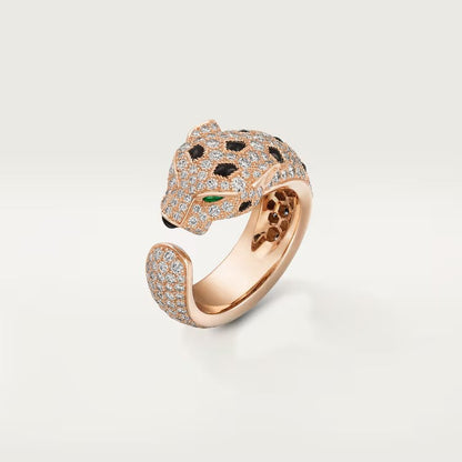 [Stellar Jewelry]PANTHERE SPOTTED FULL DIAMOND MEDIUM RING