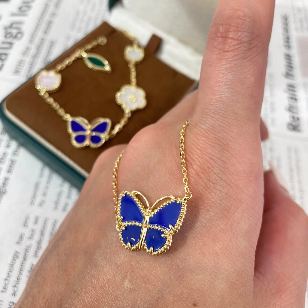 [Stellar Jewelry] 2026 NEW LUCKY BUTTERFLY 1 MOTIFS NECKLACE