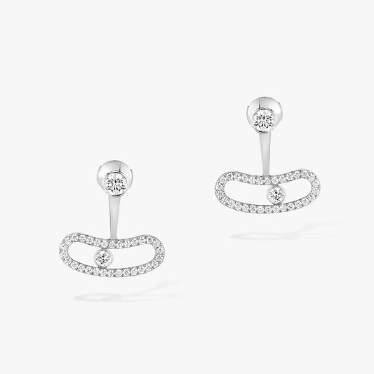[Stellar Jewelry]MOVE UNO SILVER DIAMOND EARRINGS
