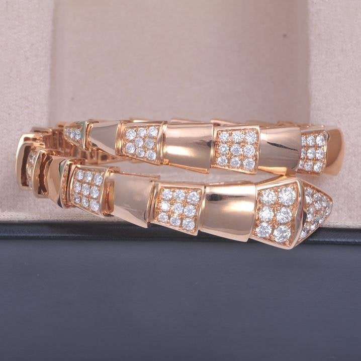 [Stellar Jewelry]SERPENTI BRACELET PINK GOLD DIAMOND