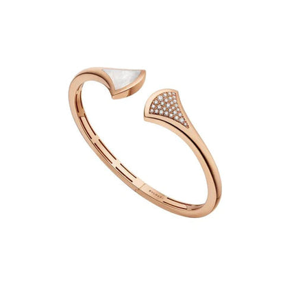 [Stellar Jewelry]DREAM BRACELET OPEN PINK GOLD MOP DIAMOND
