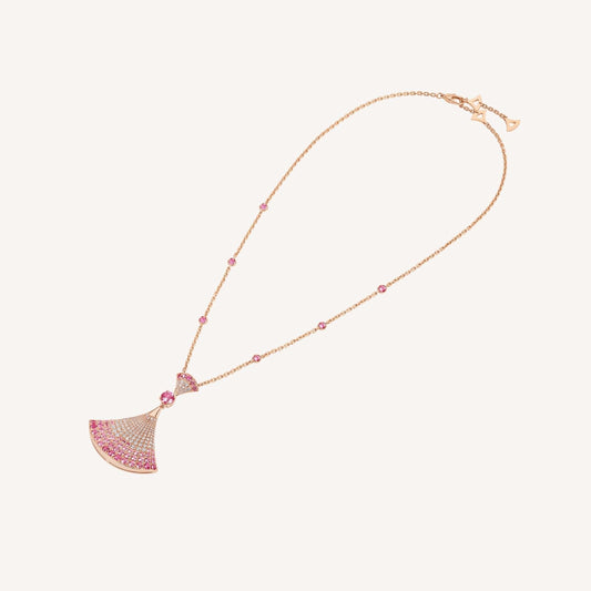 [Stellar Jewelry]DREAM NECKLACK DIAMOND PINK GOLD