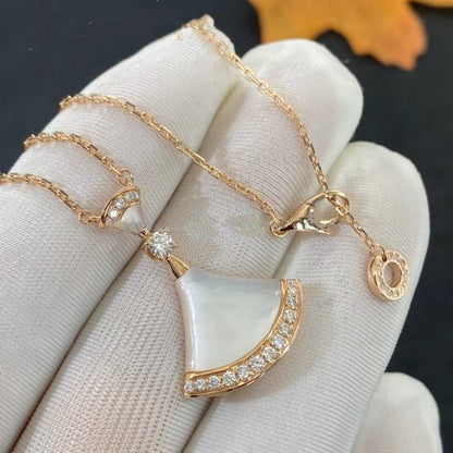 [Stellar Jewelry]DREAM NECKLACE MOP PINK GOLD DIAMOND