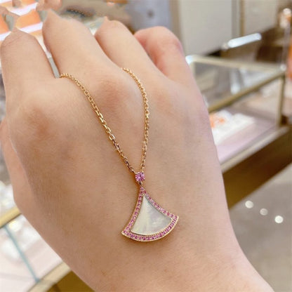 [Stellar Jewelry]DREAM NECKLACE MOP DIAMOND PINK