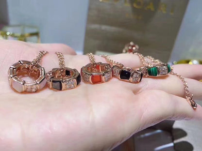 [Stellar Jewelry]SERPENTI PEDANT DIAMOND NECKLACE