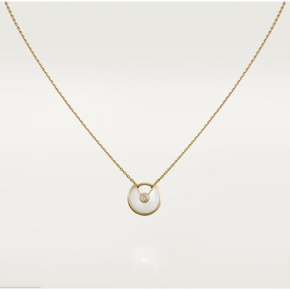 [Stellar Jewelry]AMULETTE ROSE GOLD MOP NECKLACE