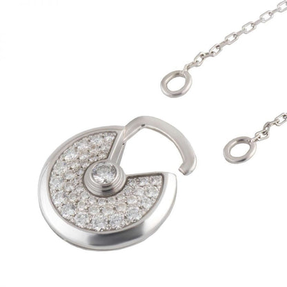 [Stellar Jewelry]AMULETTE SILVER FULL DIAMOND NECKLACE