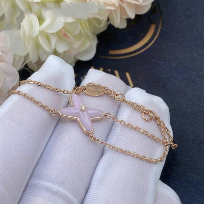 [Stellar Jewelry]JEUX BRACELET PINK MOP PINK GOLD 1 DIAMOND