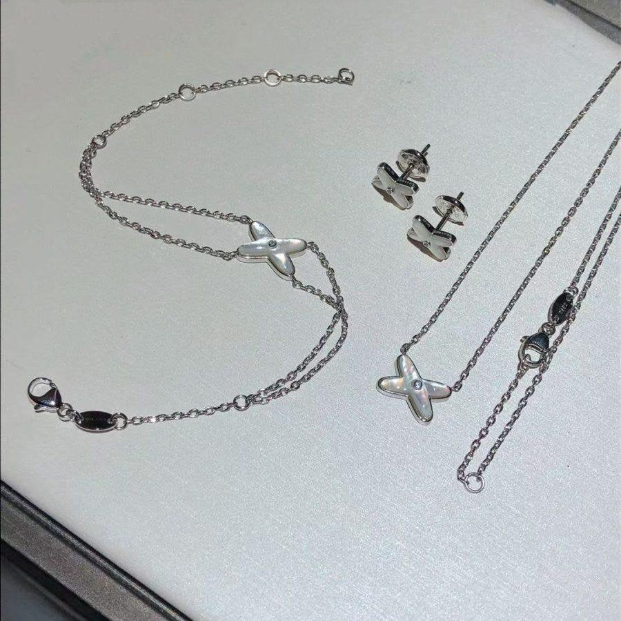 [Stellar Jewelry]JEUX BRACELET WHITE MOP SILVER 1 DIAMOND