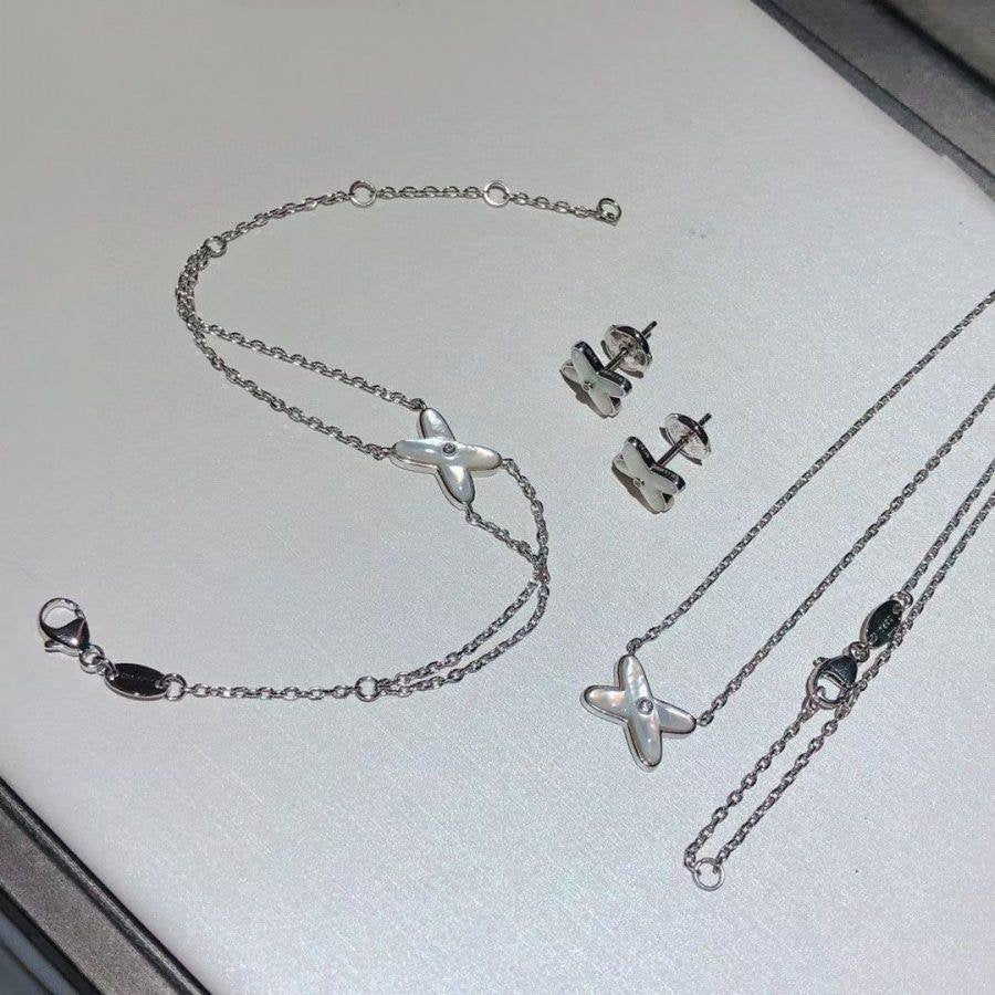 [Stellar Jewelry]JEUX BRACELET WHITE MOP SILVER 1 DIAMOND