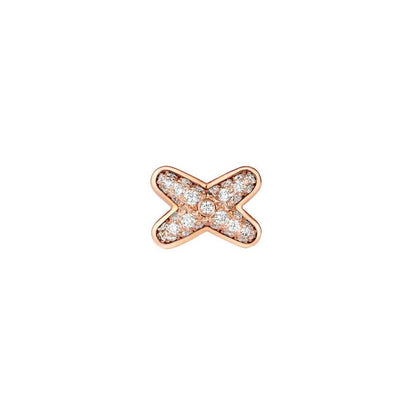 [Stellar Jewelry]JEUX DE PINK GOLD DIAMOND EARRINGS